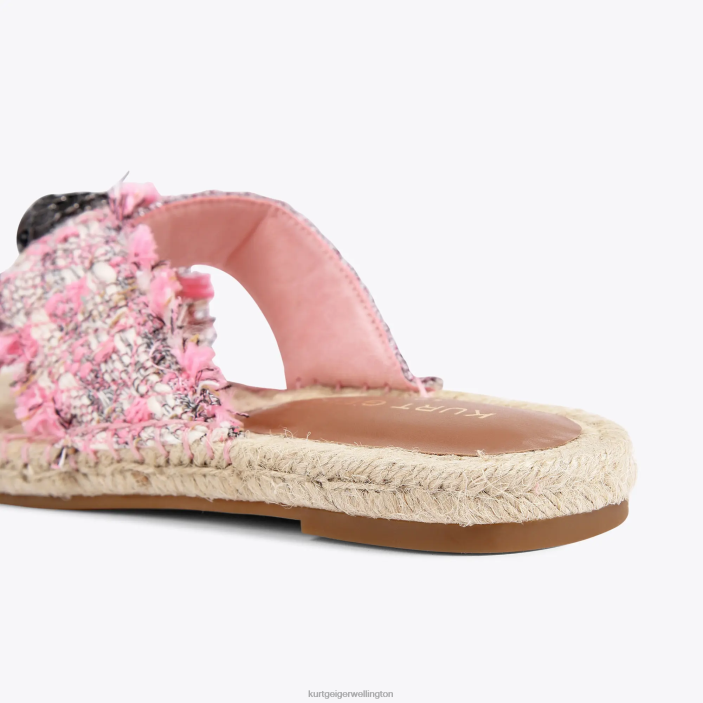 Kurt Geiger NZ - Kurt Geiger Pink Combination London Kensington Espadrille PZ2X443