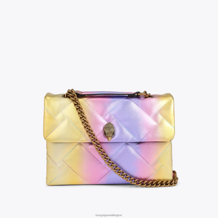 Kurt Geiger NZ - Kurt Geiger Pink Combination London Large Kensington Soft PZ2X94