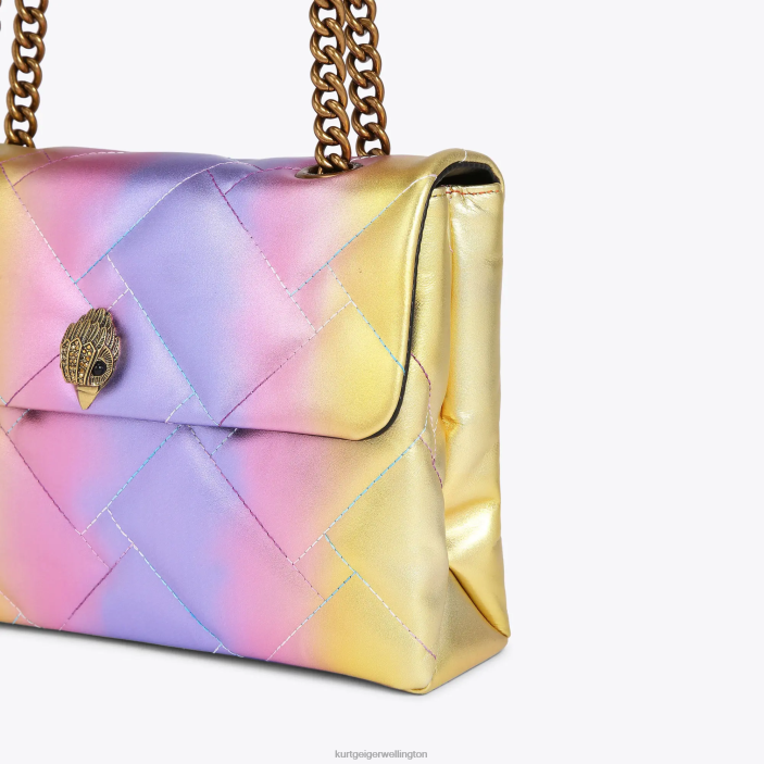 Kurt Geiger NZ - Kurt Geiger Pink Combination London Large Kensington Soft PZ2X94