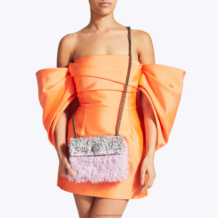 Kurt Geiger NZ - Kurt Geiger Pink Combination London Sequins Medium Kensington PZ2X43