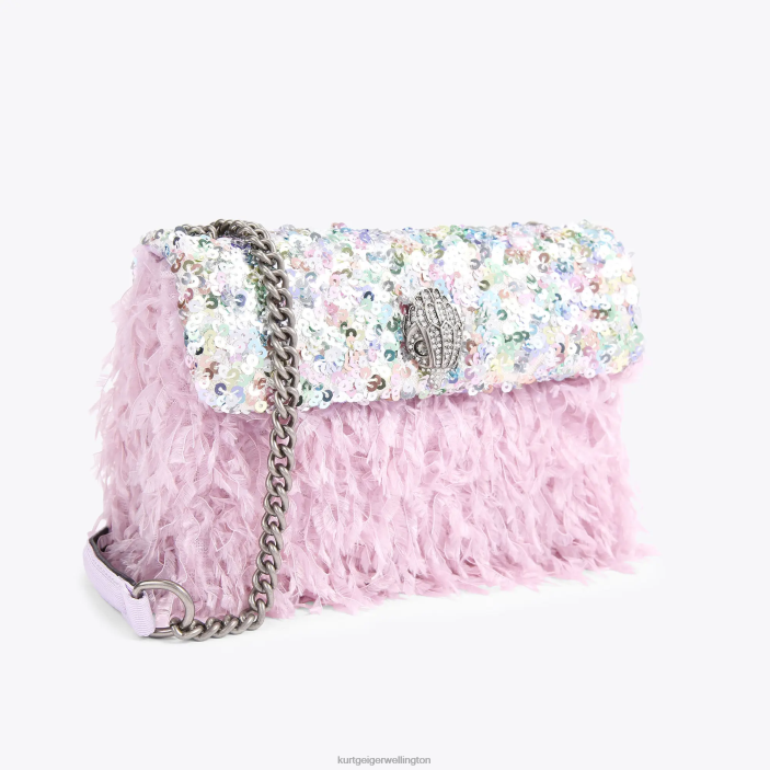 Kurt Geiger NZ - Kurt Geiger Pink Combination London Sequins Medium Kensington PZ2X43
