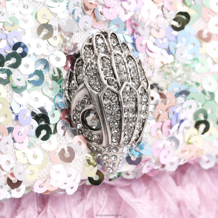 Kurt Geiger NZ - Kurt Geiger Pink Combination London Sequins Medium Kensington PZ2X43