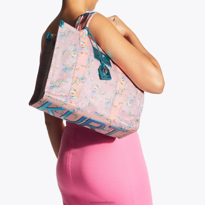 Kurt Geiger NZ - Kurt Geiger Pink Combination London Southbank Tote PZ2X469