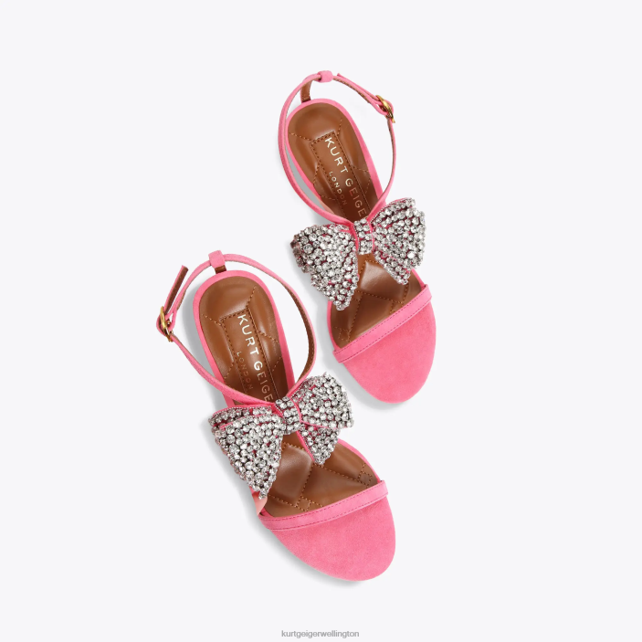 Kurt Geiger NZ - Kurt Geiger Pink London Bromley Bow Sandal 95 PZ2X337