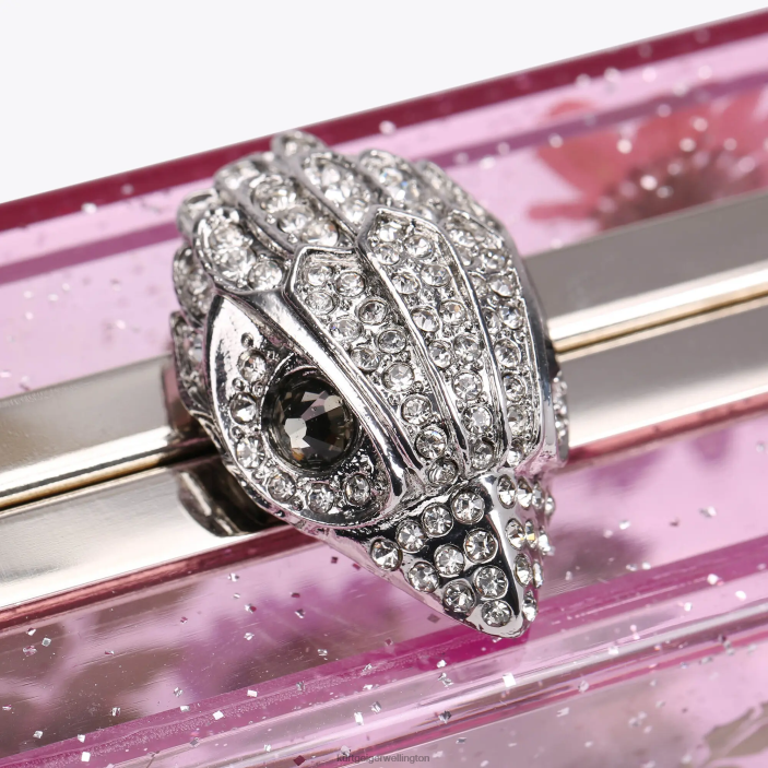 Kurt Geiger NZ - Kurt Geiger Pink London Flower Box Clutch PZ2X477