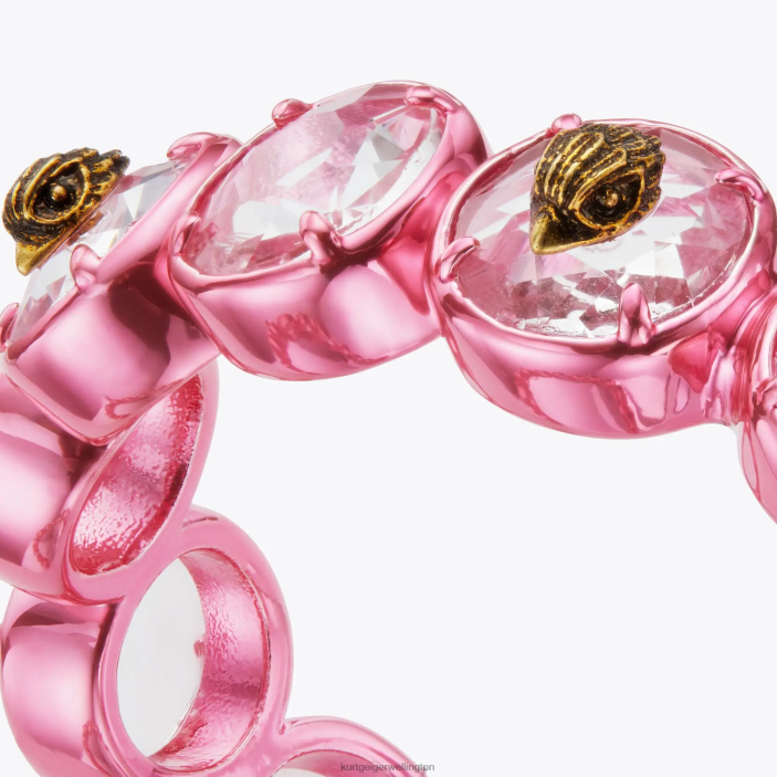 Kurt Geiger NZ - Kurt Geiger Pink London Round Stone Cuff PZ2X528