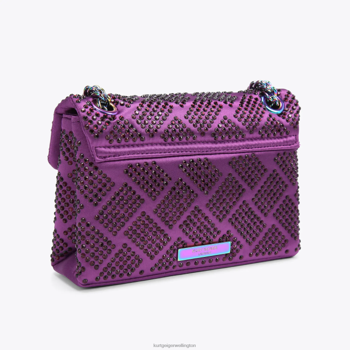Kurt Geiger NZ - Kurt Geiger Purple London Fabric Mini Kensington PZ2X37
