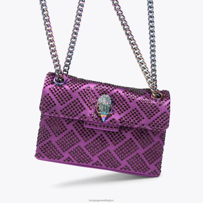 Kurt Geiger NZ - Kurt Geiger Purple London Fabric Mini Kensington PZ2X37