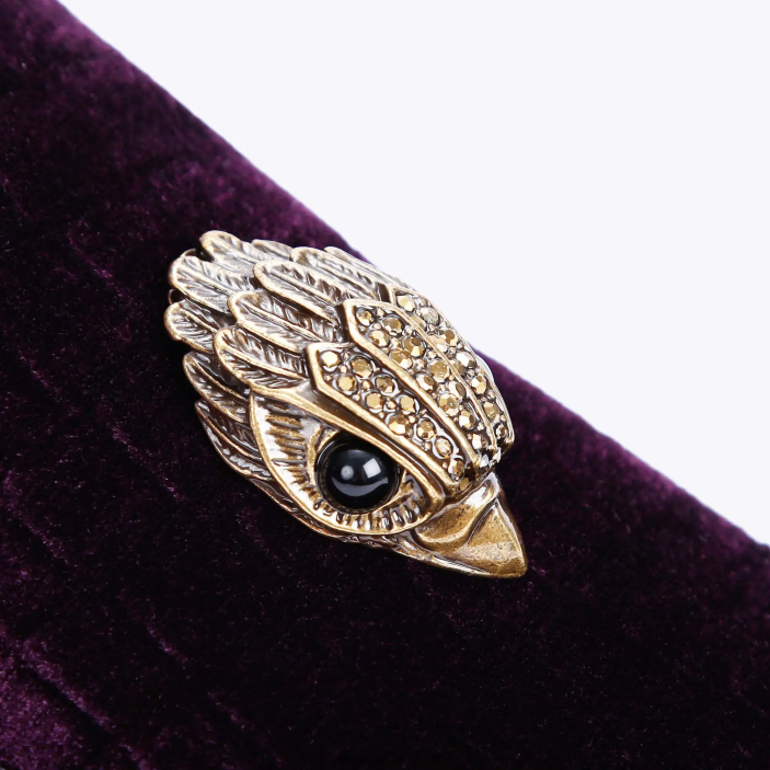 Kurt Geiger NZ - Kurt Geiger Purple London Hugh Eagle Velvet PZ2X630