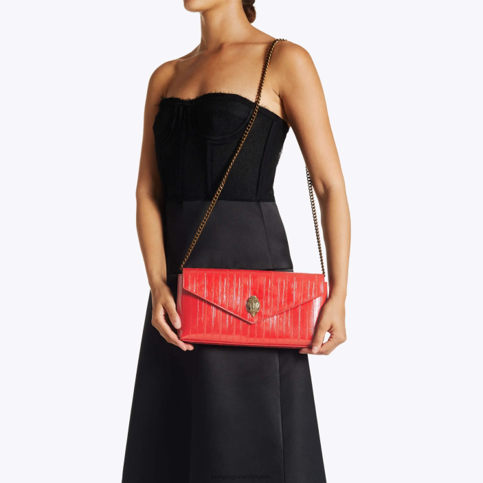 Kurt Geiger NZ - Kurt Geiger Red Combination London Shoreditch Envelope PZ2X132