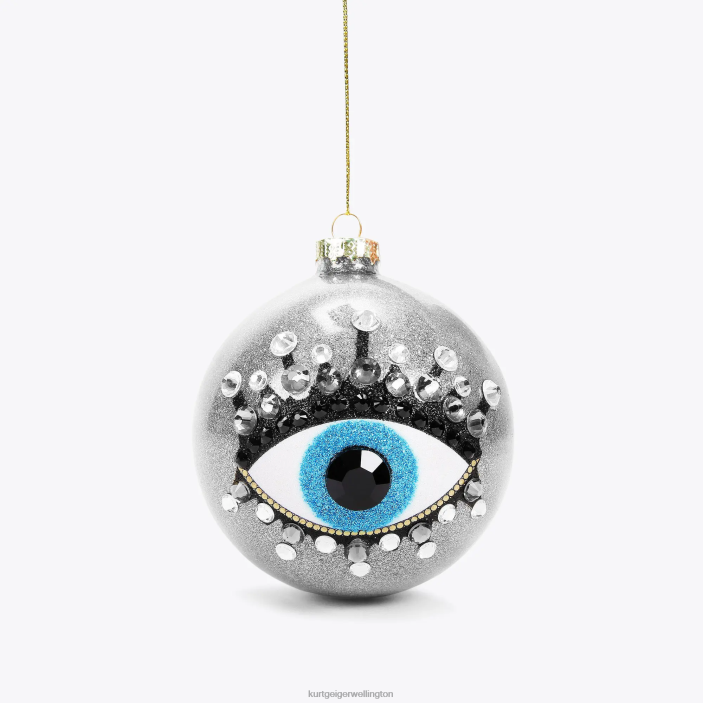 Kurt Geiger NZ - Kurt Geiger Silver London Eye Christmas Ornament PZ2X502