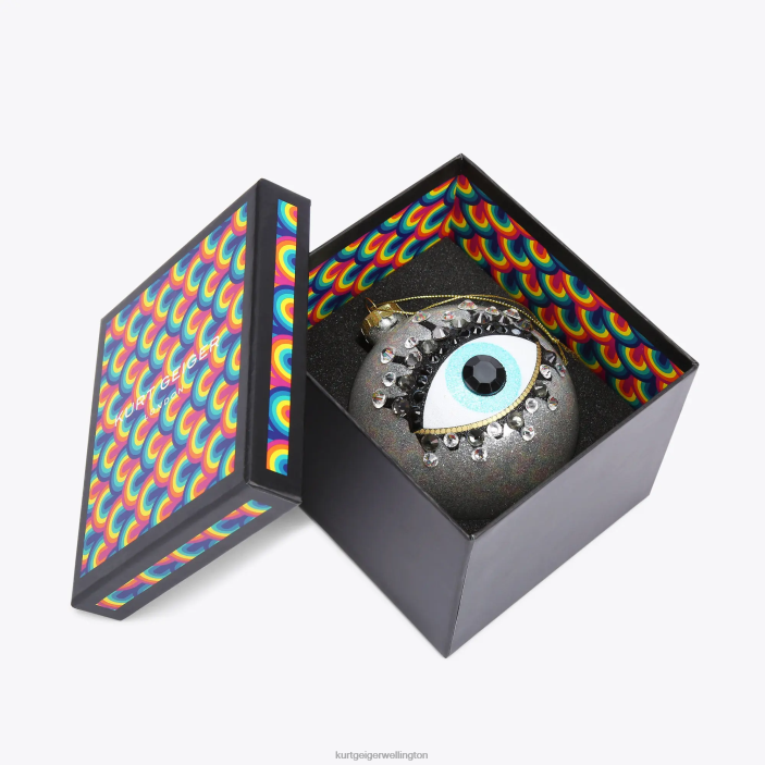 Kurt Geiger NZ - Kurt Geiger Silver London Eye Christmas Ornament PZ2X502