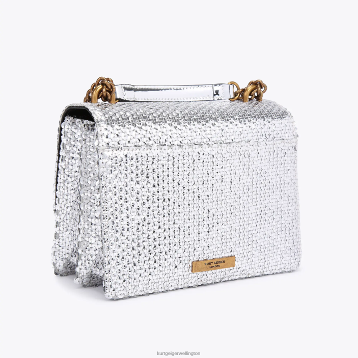 Kurt Geiger NZ - Kurt Geiger Silver London Shoreditch Cross Body PZ2X122