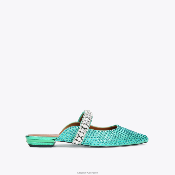 Kurt Geiger NZ - Kurt Geiger Teal London Princely Crystals PZ2X668