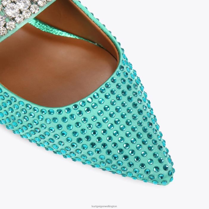 Kurt Geiger NZ - Kurt Geiger Teal London Princely Crystals PZ2X668