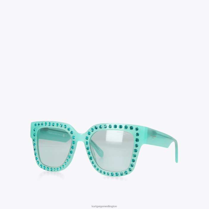 Kurt Geiger NZ - Kurt Geiger Turquoise London Jewel Sunglasses PZ2X461