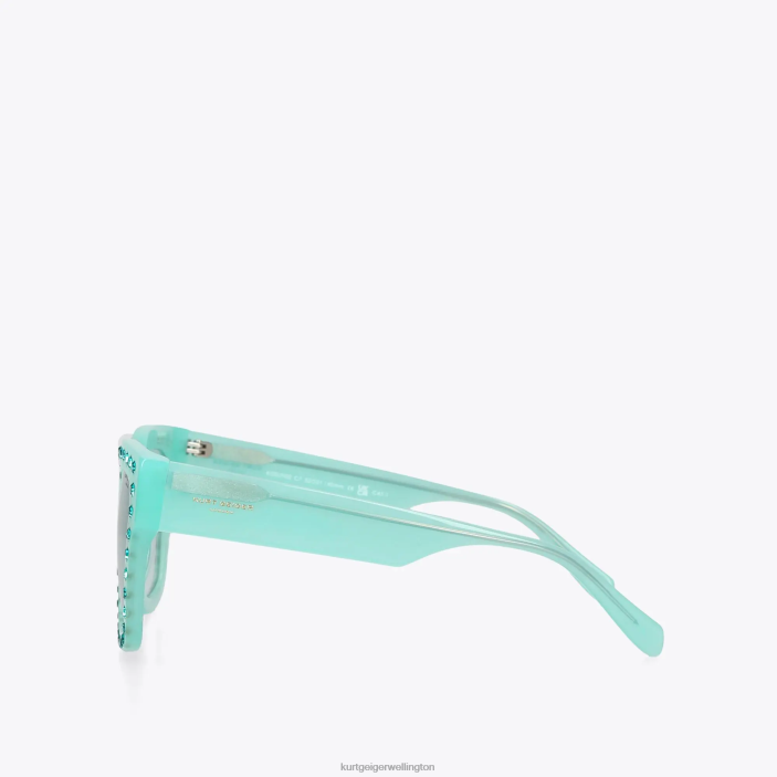 Kurt Geiger NZ - Kurt Geiger Turquoise London Jewel Sunglasses PZ2X461