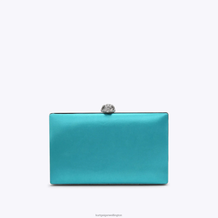 Kurt Geiger NZ - Kurt Geiger Turquoise London Kensington Clutch PZ2X60