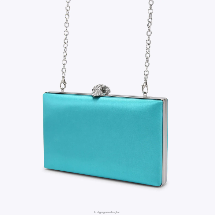 Kurt Geiger NZ - Kurt Geiger Turquoise London Kensington Clutch PZ2X60
