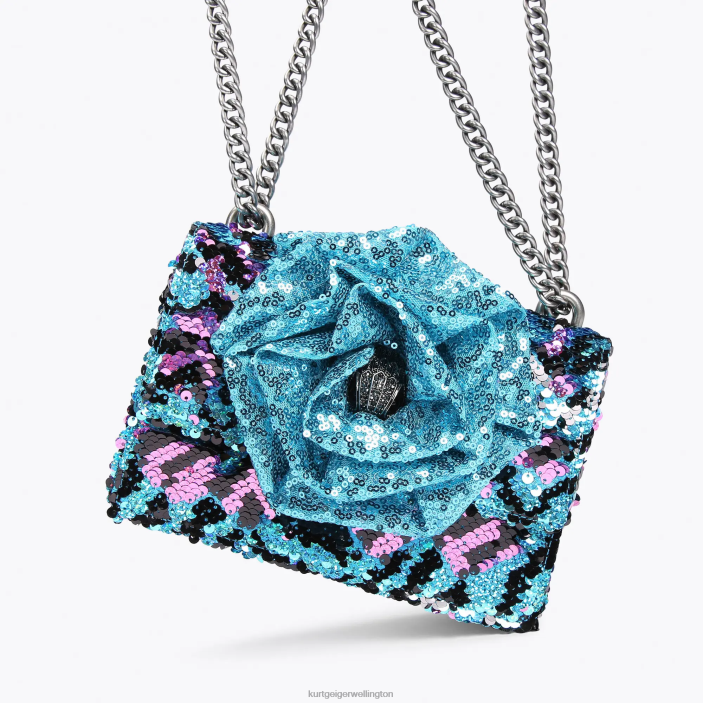 Kurt Geiger NZ - Kurt Geiger Turquoise London Shoreditch Small Cross Body PZ2X126