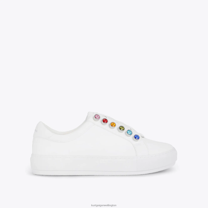 Kurt Geiger NZ - Kurt Geiger White Comb London Liviah Chunky Rainbow PZ2X184