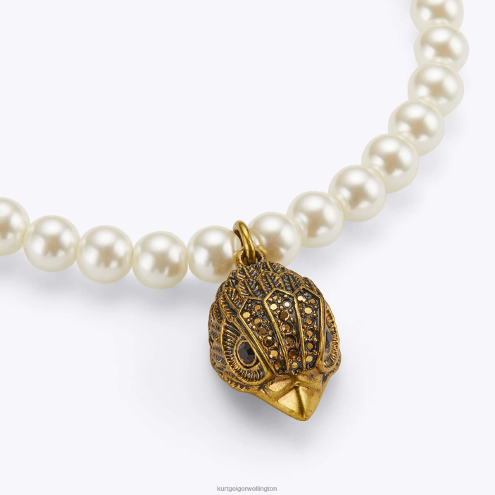 Kurt Geiger NZ - Kurt Geiger White London Eagle Pearl Barcelet PZ2X569