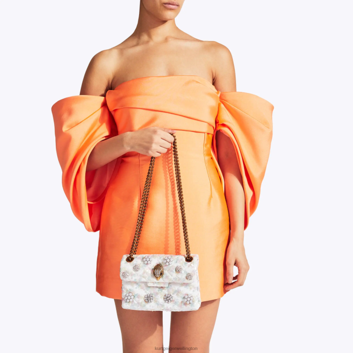 Kurt Geiger NZ - Kurt Geiger White London Fabric Mini Kensington PZ2X39