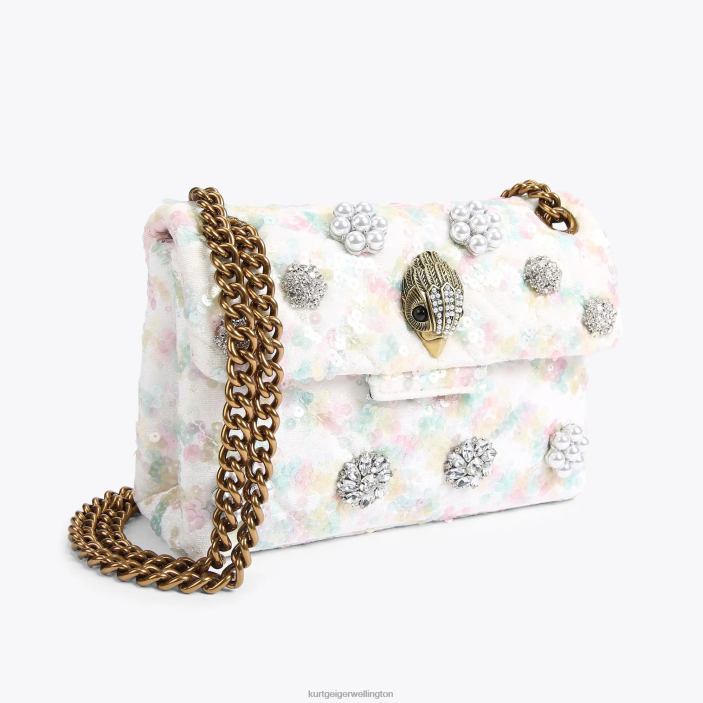 Kurt Geiger NZ - Kurt Geiger White London Fabric Mini Kensington PZ2X39