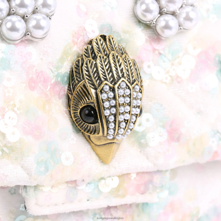 Kurt Geiger NZ - Kurt Geiger White London Fabric Mini Kensington PZ2X39