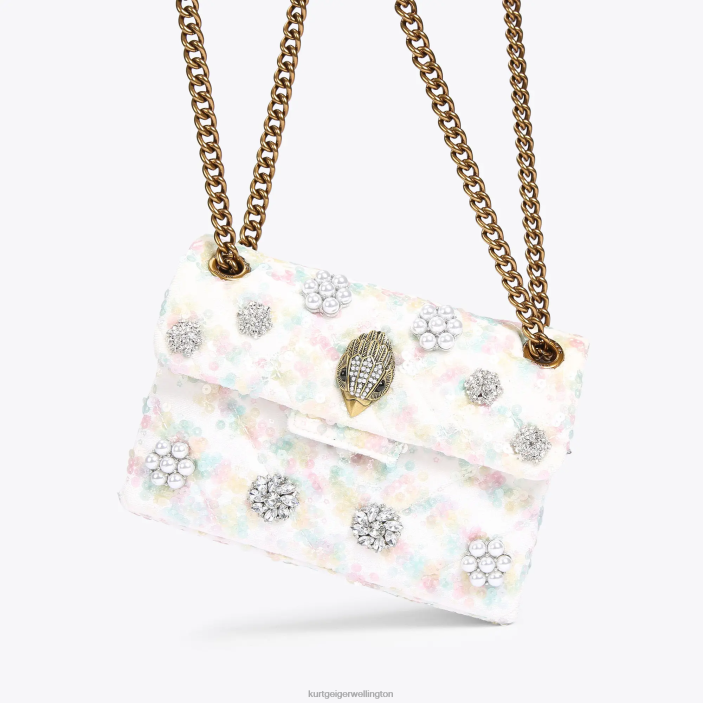 Kurt Geiger NZ - Kurt Geiger White London Fabric Mini Kensington PZ2X39