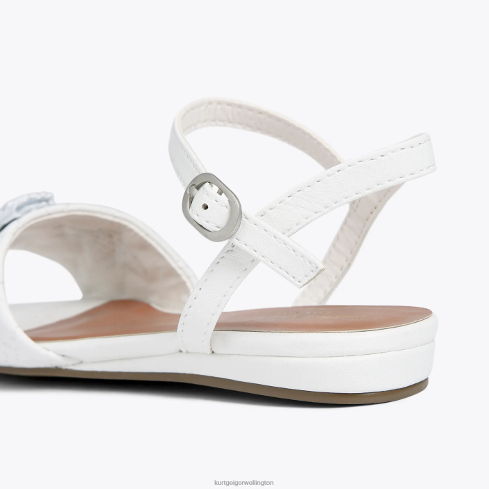Kurt Geiger NZ - Kurt Geiger White London Mini Kensington Sandal PZ2X484