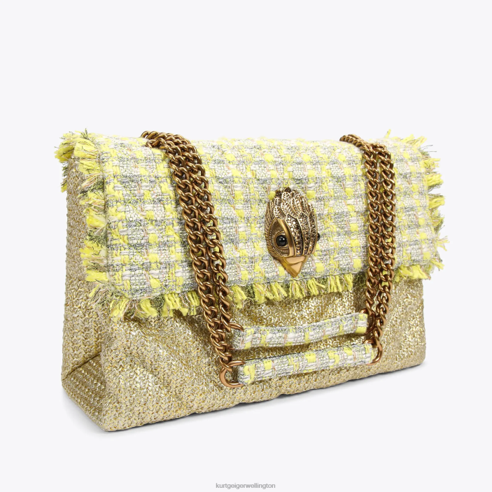 Kurt Geiger NZ - Kurt Geiger Yellow London Raffia Xxl Kensington PZ2X81