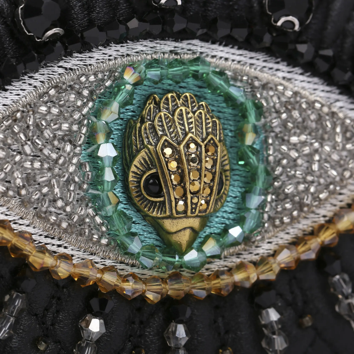 Kurt Geiger Wallet - Kurt Geiger Black London Kensington Chain Eye Wallet PZ2X96