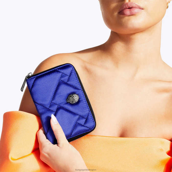 Kurt Geiger Wallet - Kurt Geiger Blue London Small Zip Wallet Nylon PZ2X559