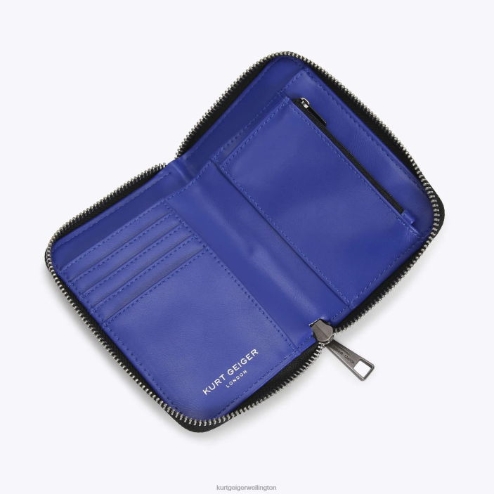 Kurt Geiger Wallet - Kurt Geiger Blue London Small Zip Wallet Nylon PZ2X559