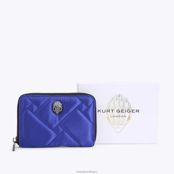 Kurt Geiger Wallet - Kurt Geiger Blue London Small Zip Wallet Nylon PZ2X559