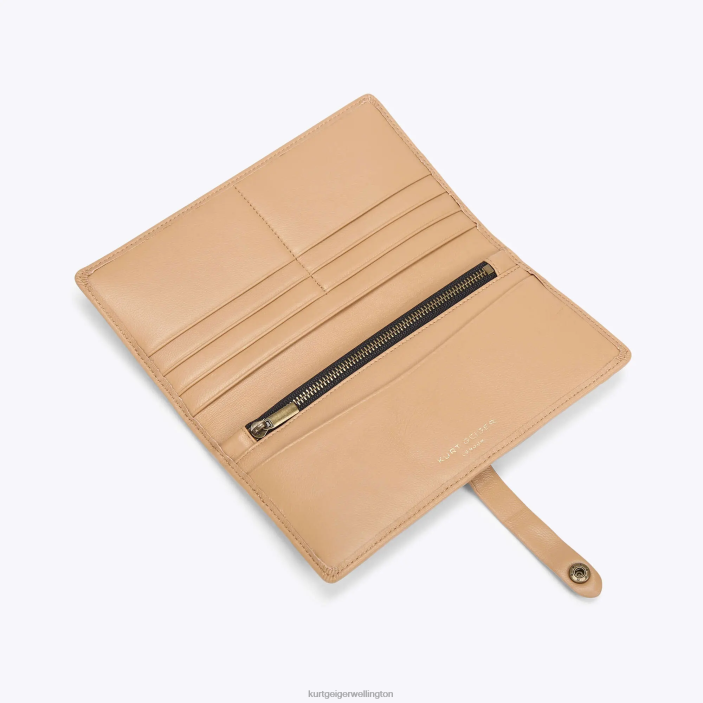 Kurt Geiger Wallet - Kurt Geiger Camel London Leather Soft Wallet PZ2X564