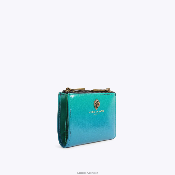 Kurt Geiger Wallet - Kurt Geiger Green London Mini Purse Shoreditch PZ2X556