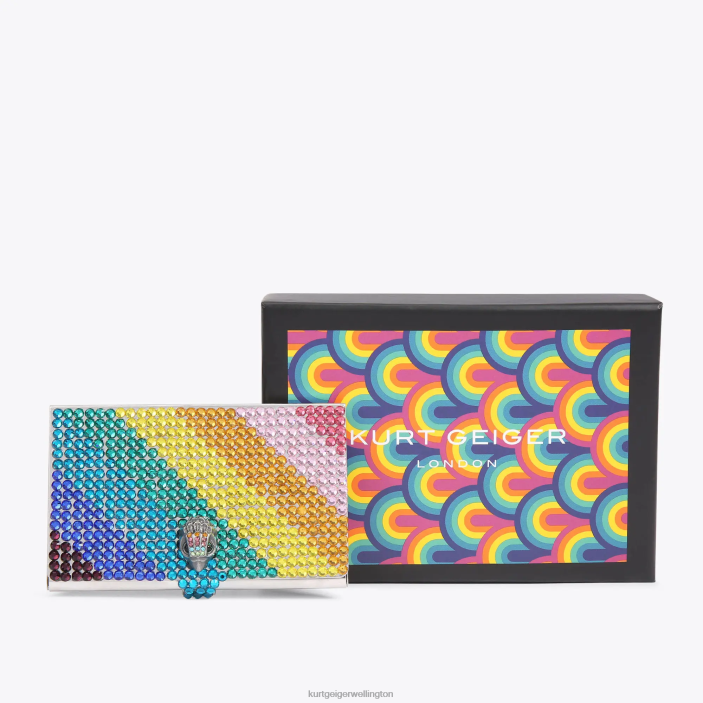 Kurt Geiger Wallet - Kurt Geiger Multi/Other London Crystal Card Case PZ2X230