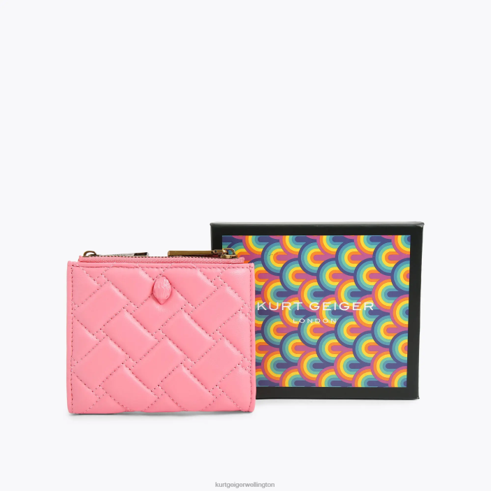 Kurt Geiger Wallet - Kurt Geiger Pink London Mini Purse Kensington PZ2X539