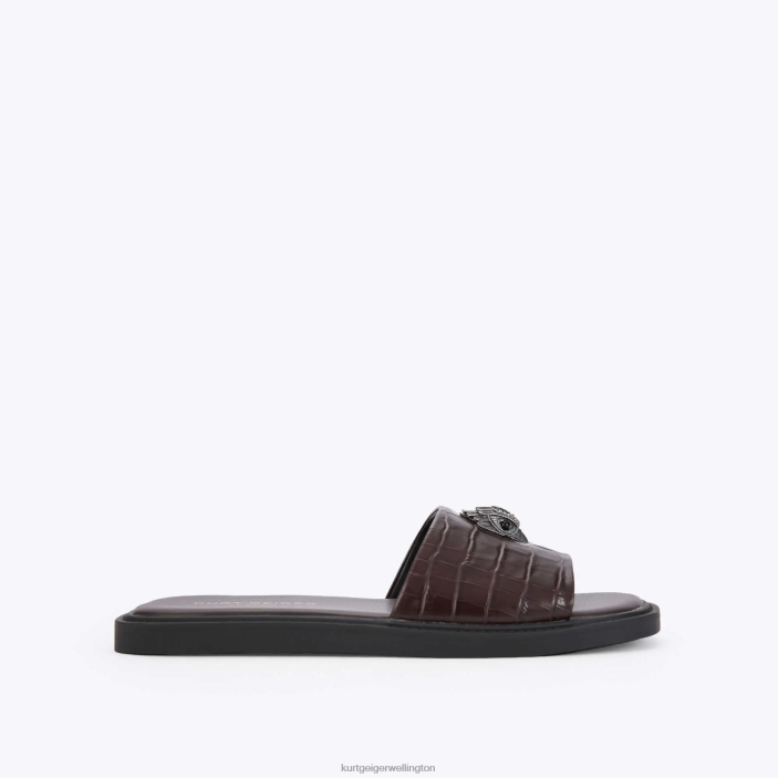 Kurt Geiger NZ - Kurt Geiger Brown London Oscar Slide PZ2X498