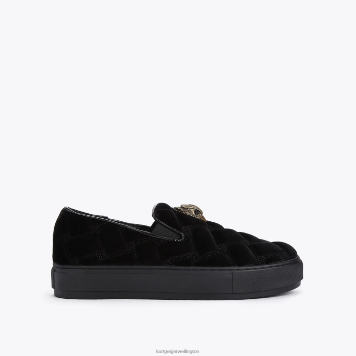 Kurt Geiger NZ - Kurt Geiger Black London Laney Quilted Slip On PZ2X608