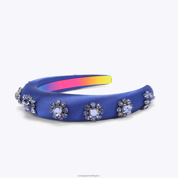 Kurt Geiger NZ - Kurt Geiger Blue London Crystal Headband PZ2X576