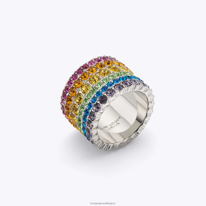 Kurt Geiger NZ - Kurt Geiger Multi/Other London Multi Crystal Ring PZ2X153