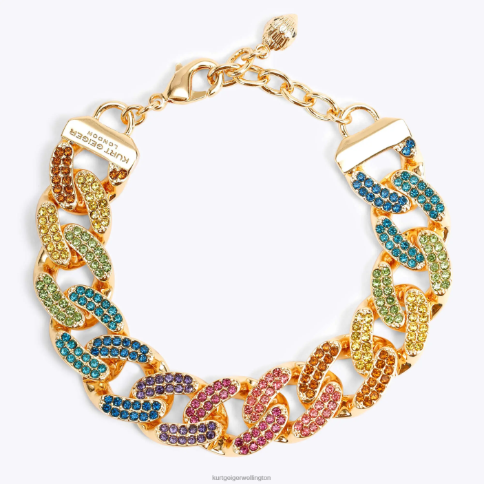Kurt Geiger NZ - Kurt Geiger Multi/Other London Rainbow Chain Bracelet PZ2X555