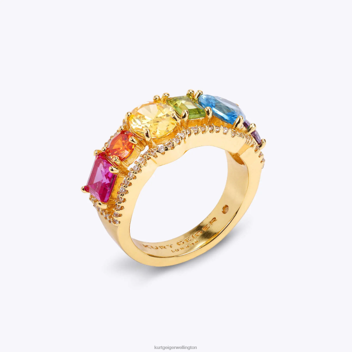 Kurt Geiger NZ - Kurt Geiger Multi/Other London Rainbow Mix Ring PZ2X250