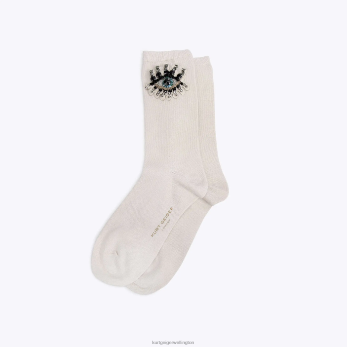 Kurt Geiger NZ - Kurt Geiger Bone London Evil Eye Sock PZ2X574