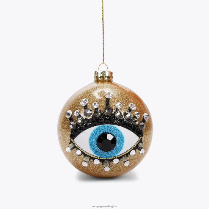 Kurt Geiger NZ - Kurt Geiger Gold London Eye Christmas Ornament PZ2X519