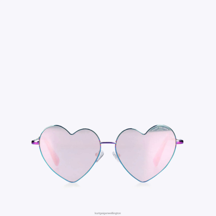 Kurt Geiger NZ - Kurt Geiger Metal Combination London Metal Heart Sunglasses PZ2X467