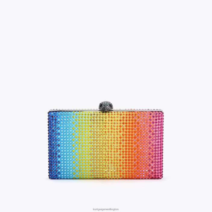 Kurt Geiger NZ - Kurt Geiger Multi/Other London Crystal Kensington Clutch PZ2X204